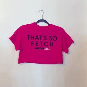 That’s so fetch hot pink cropped T-shirt